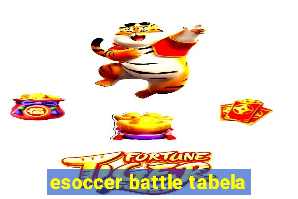 esoccer battle tabela